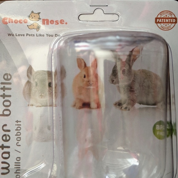 Small Animal Water Bottle Choco Nose BPA Free - Picture 2 of 4